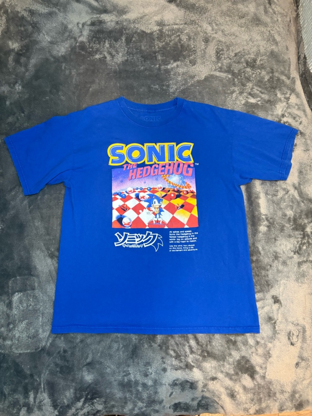 Sonic The Hedgehog Blue Graphic Tee